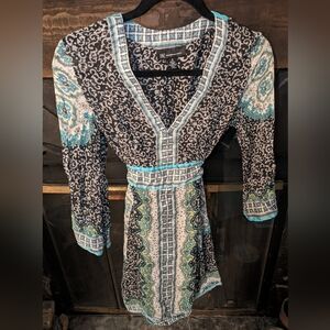 Women's INC International Concepts sheer shirt dress, size 8